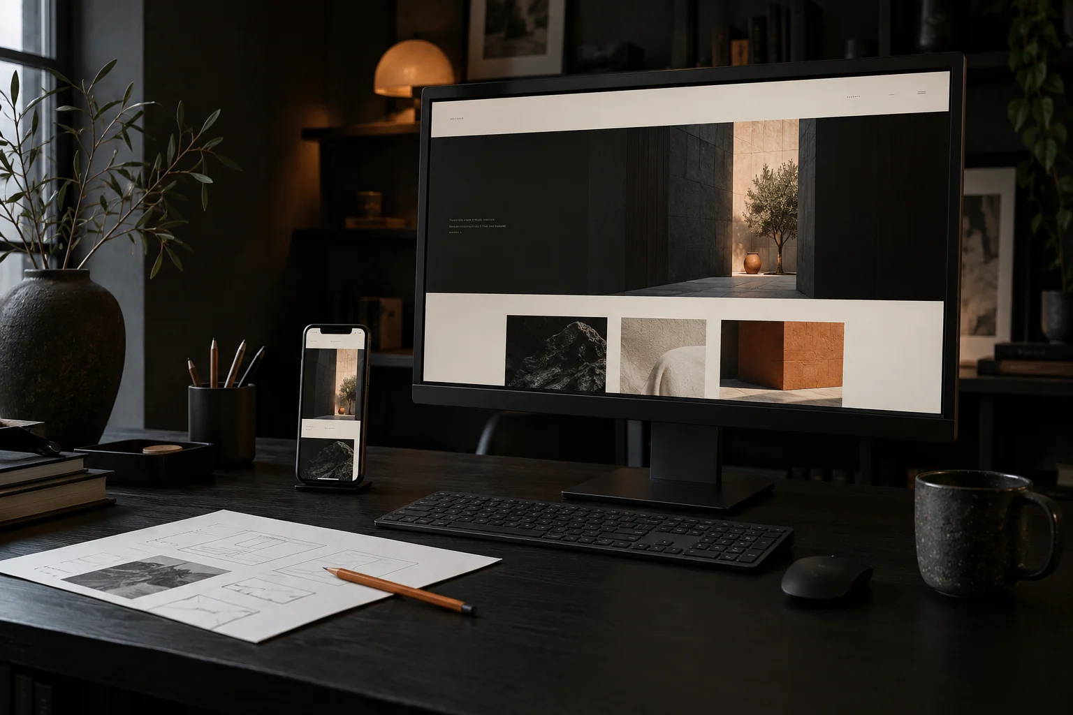 Modern Web Design — art-directed photographic cover